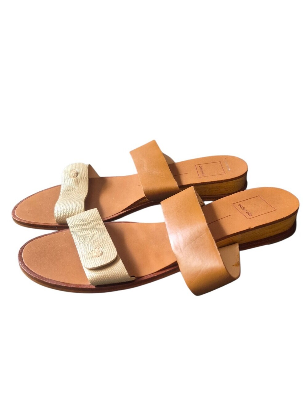 Dolce Vita Brown Tan Sandals 8.5